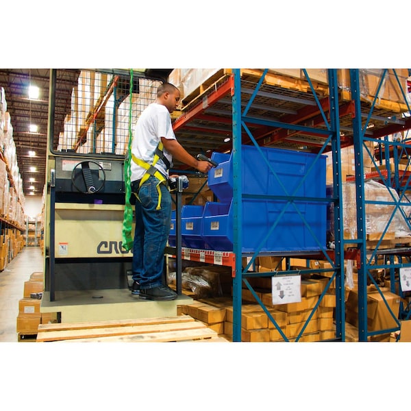 Quantum Storage Systems Storage Bin, Plastic, Gray, 17-1/2 in H, 23-7/8 in W QRB246GY - main